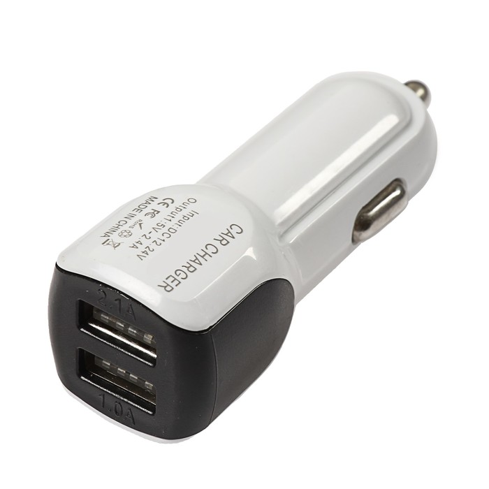 Автомобильное зарядное устройство Luazon, 2 USB, 1А