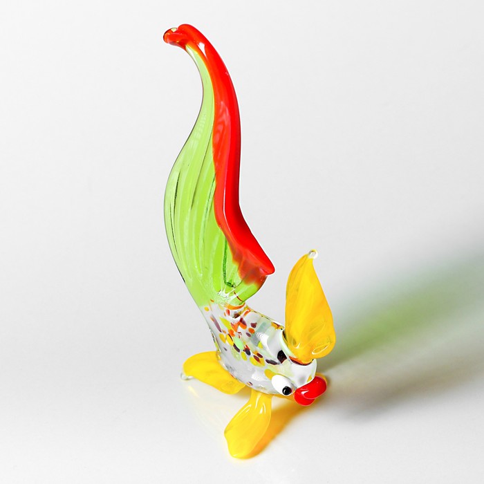 Сувенир из стекла средняя "Рыба" микс