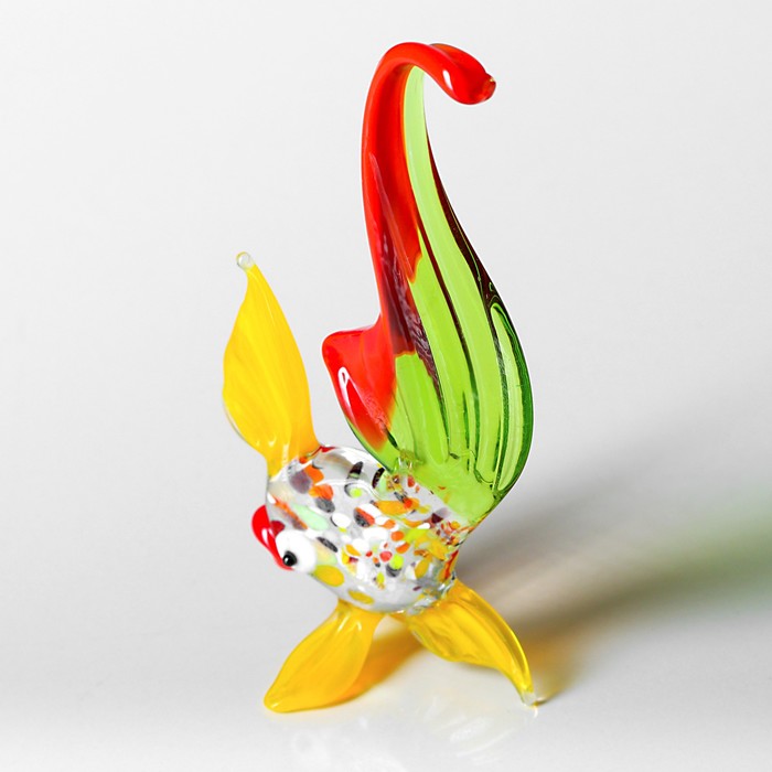 Сувенир из стекла средняя "Рыба" микс