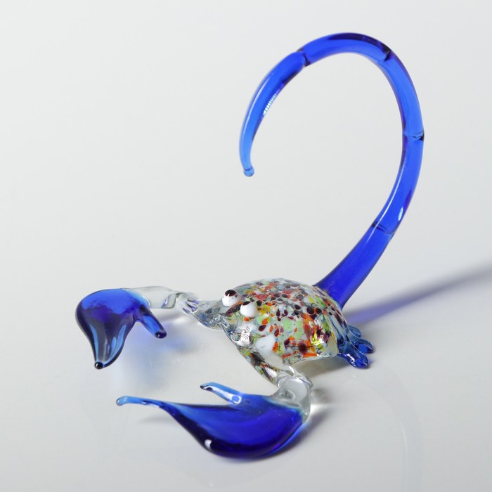 Сувенир из стекла средняя "Скорпион" микс