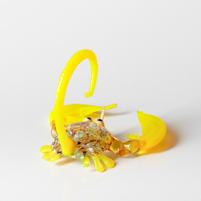 Сувенир из стекла средняя "Скорпион" микс