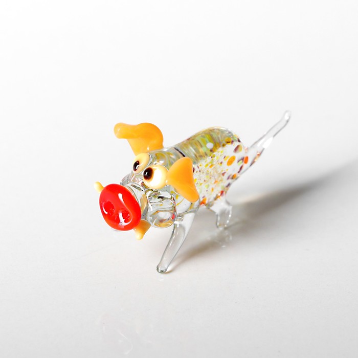 Сувенир из стекла "Поросёнок", микс