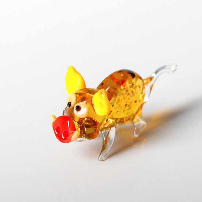 Сувенир из стекла "Поросёнок", микс