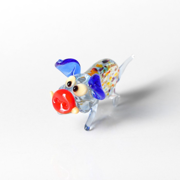 Сувенир из стекла "Поросёнок", микс