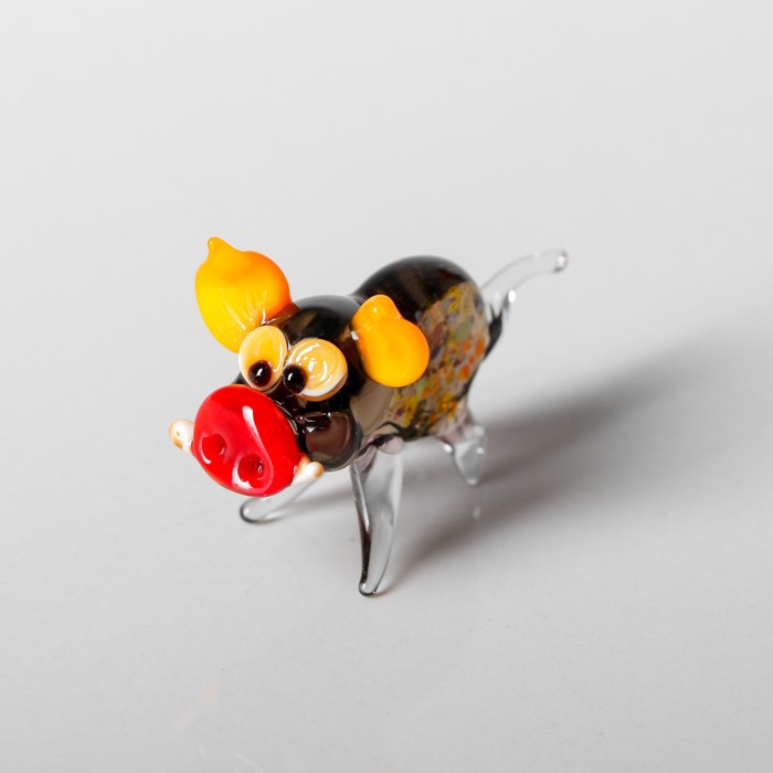 Сувенир из стекла "Поросёнок", микс