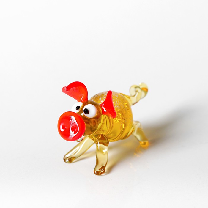 Сувенир из стекла "Свинюша", микс