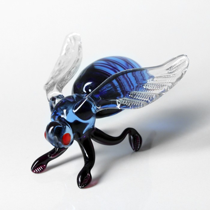 Сувенир из стекла средняя "Муха" микс