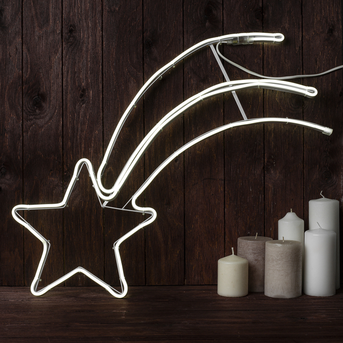 Фигура неоновая "Комета" 70х27 см, 360 LED, 220V, БЕЛЫЙ