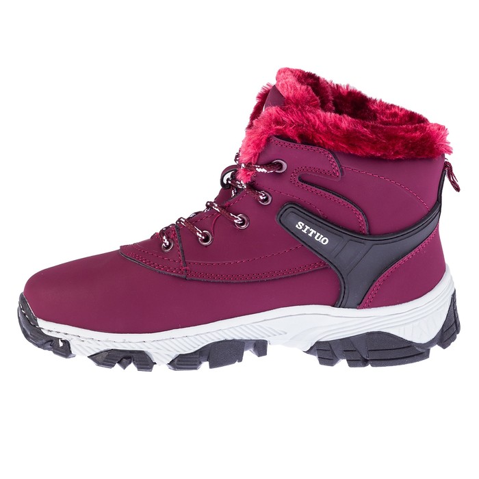 Ботинки женские арт. SiK02-6 (бордовый) (р. 38)