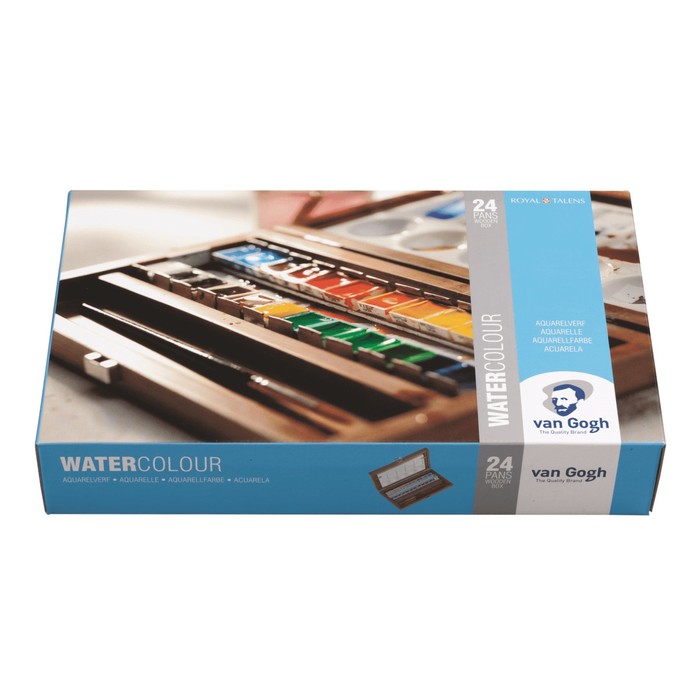 Акварель худ набор в кюветах 24цв Royal Talens Van Gogh д/к