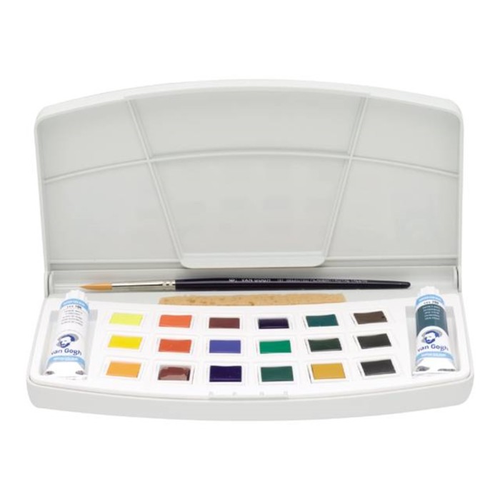 Акварель худ набор в кюветах 18цв Royal Talens Van Gogh National Gallery, п/к