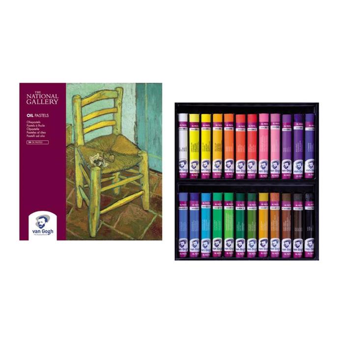 Пастель масляная 24цв Royal Talens Van Gogh National Gallery, к/к