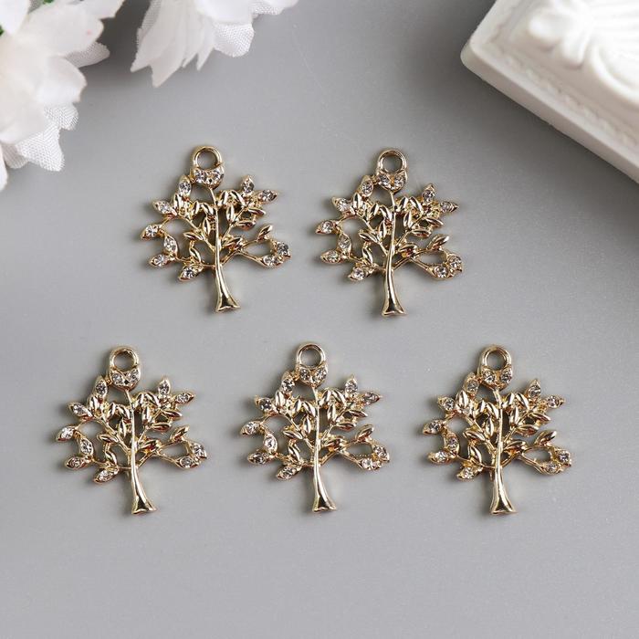 Декор для творчества стразы "Дерево" 2,2х2,2 см