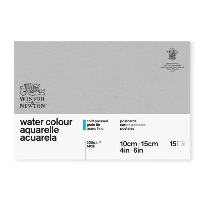 Альбом Акварель ХП А5 148*210 W&N Classic 15л 300г/м² скл Fin почтовые открытки