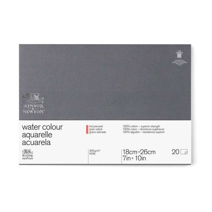 Альбом Акварель хлопок ГП В5 180*260 W&N Professional 20л 300г/м² скл Satin