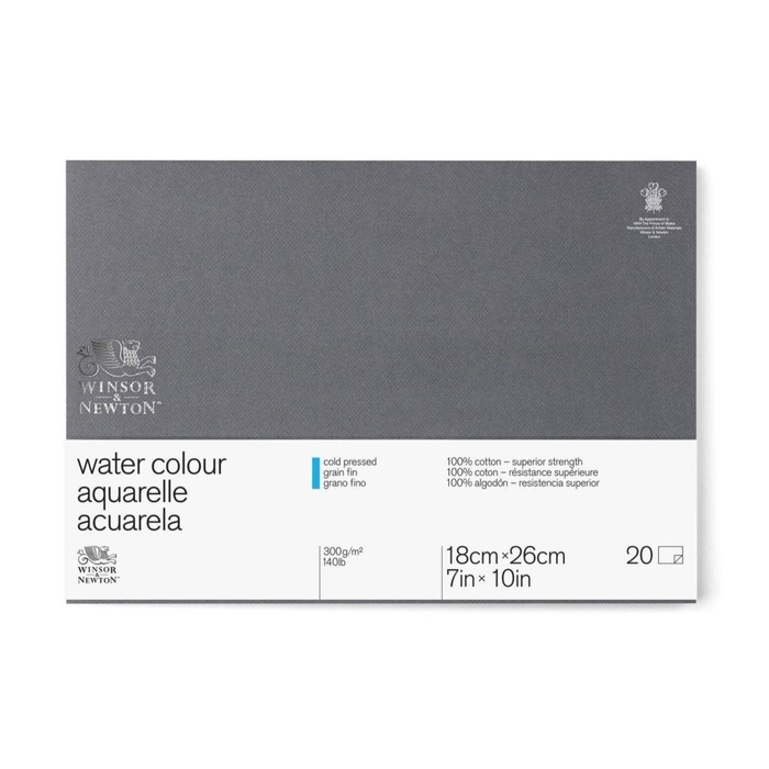 Альбом Акварель хлопок ХП В5 180*260 W&N Professional 20л 300г/м² скл Fin