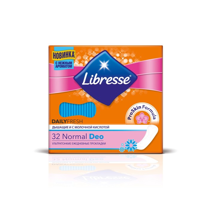 Ежедневные прокладки Libresse Dailyfresh Normal Deo, 32 шт