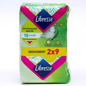 

Прокладки Libresse Natural Care Ultra Super, 18 шт.