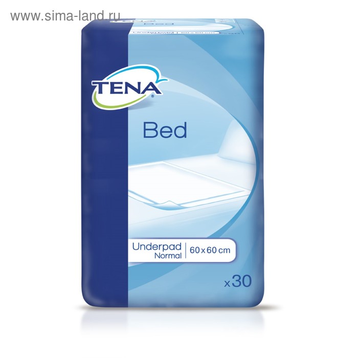 фото Впитывающие простыни tena bed normal, одноразовые, 60х60 см, 30 шт