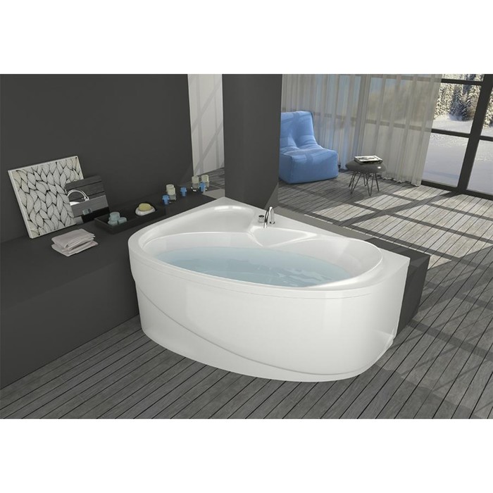 Ванна акриловая DOMANI-SPA Flora 150 L, левая