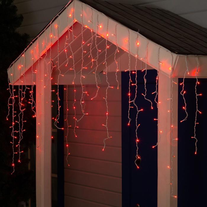 БАХРОМА уличная, УМС, Ш:3м, В:0.9м, Н.Б. 3W LED-232-220V, КРАСНЫЙ