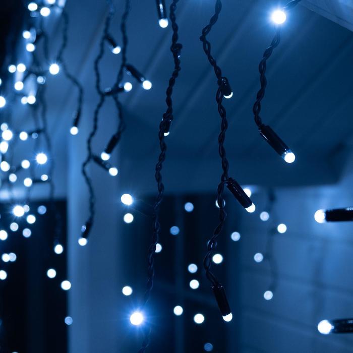 БАХРОМА уличная, УМС, Ш:3м, В:0.6м, Н.Т. 3W LED(IP65-O)-160-220V, БЕЛЫЙ