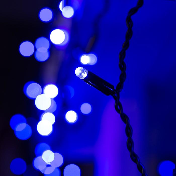 БАХРОМА уличная, УМС, Ш:3м, В:0.6м, Н.Т. 3W LED(IP65-O)-160-220V, СИНИЙ