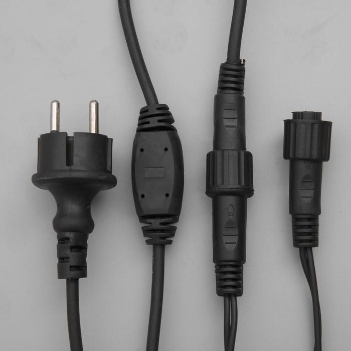 БАХРОМА уличная, УМС, Ш:3м, В:0.6м, Н.Т. 3W LED(IP65-O)-160-220V, СИНИЙ