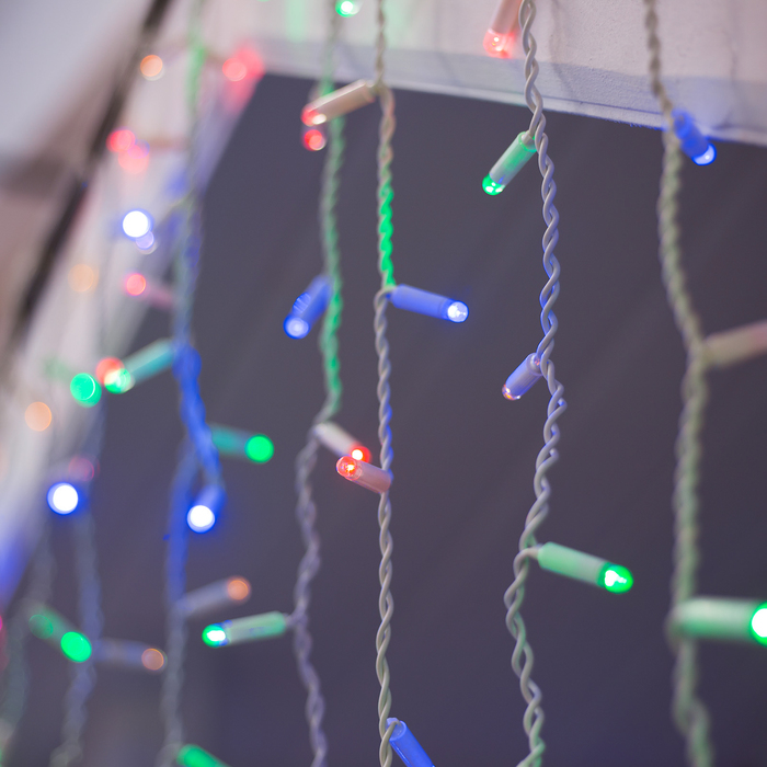 БАХРОМА уличная, УМС, Ш:3м, В:0.9м, Н.Б. 3W LED(IP65-O)-232-220V, МУЛЬТИ