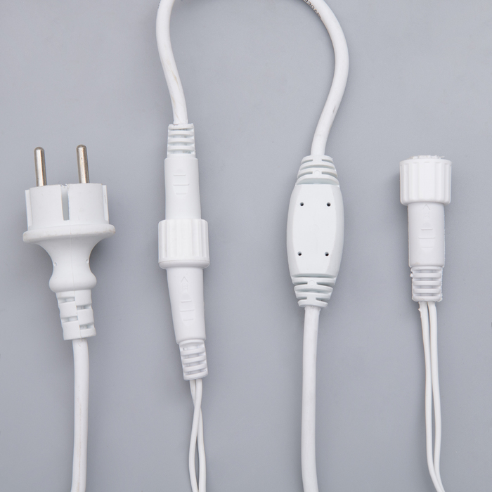 БАХРОМА уличная, УМС, Ш:3м, В:0.9м, Н.Б. 3W LED(IP65-O)-232-220V, БЕЛЫЙ