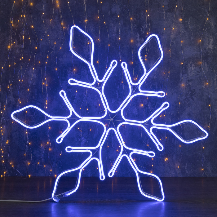Фигура неоновая "Снежинка" 67х67 см, 720 LED, 220V, СИНИЙ