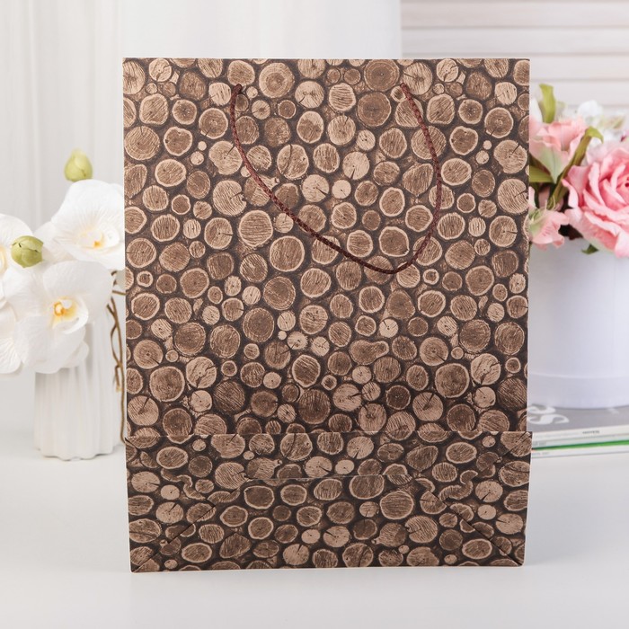 Пакет подарочный, WOODLY TRONCHI, 270 х 120 х 350 мм