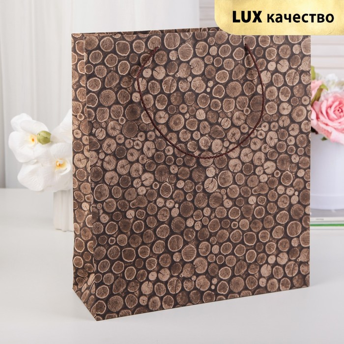 Пакет подарочный, WOODLY TRONCHI, 360 х 120 х 410 мм