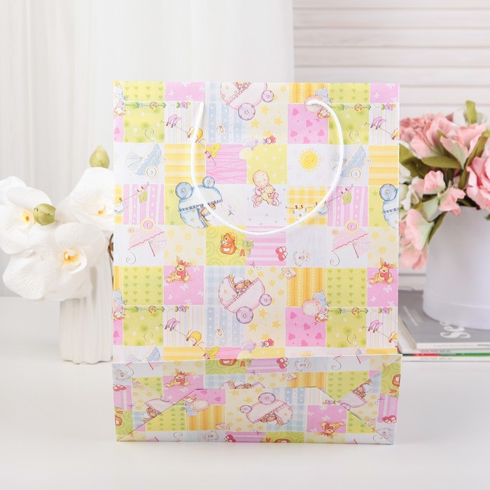 Пакет подарочный, "Детский", 35 х 27 х 12 см