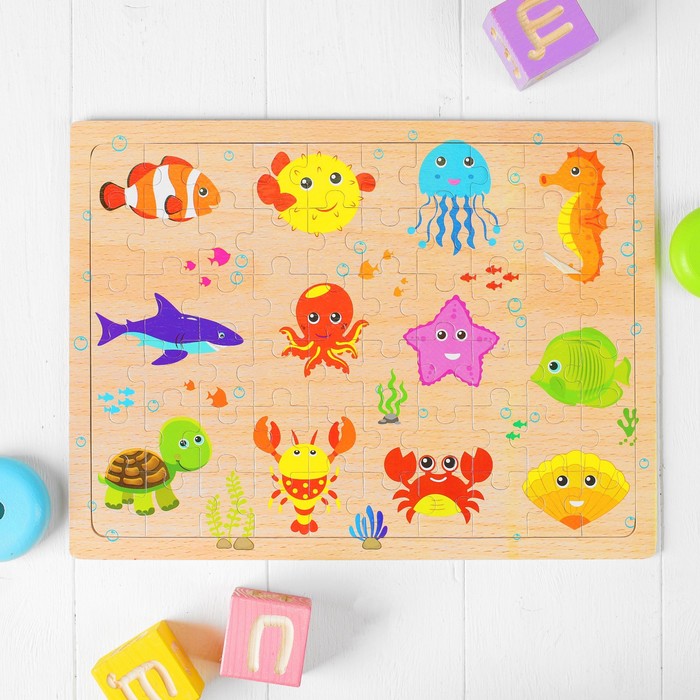 Пазл "Морские обитатели"