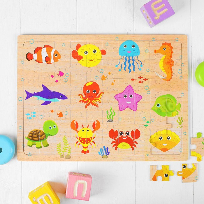 Пазл "Морские обитатели"