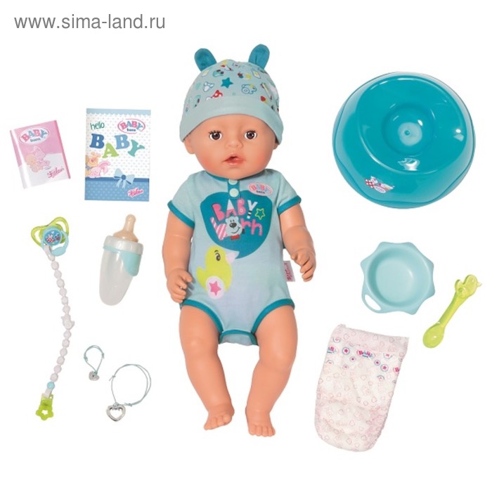 Кукла интерактивная BABY born «Мальчик», 43 см