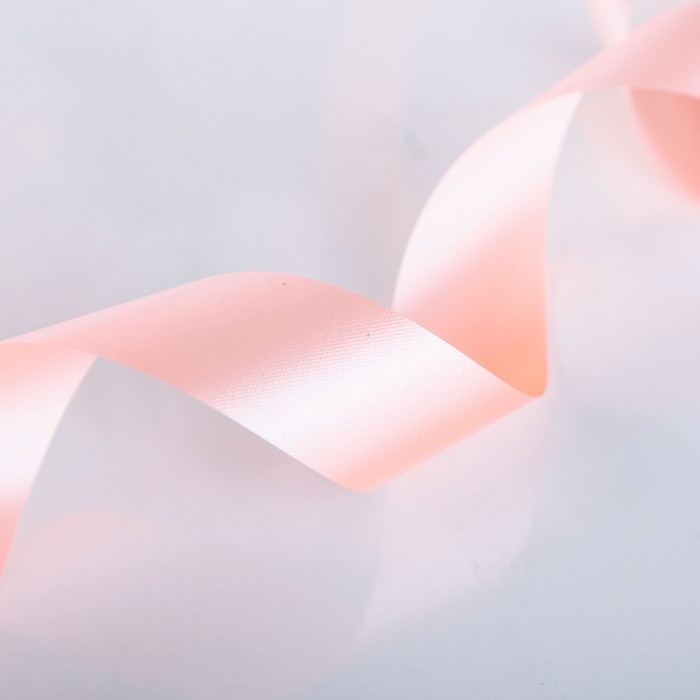Лента декоративная "Сенсация", нежно-розовая, 30 мм х 100 м