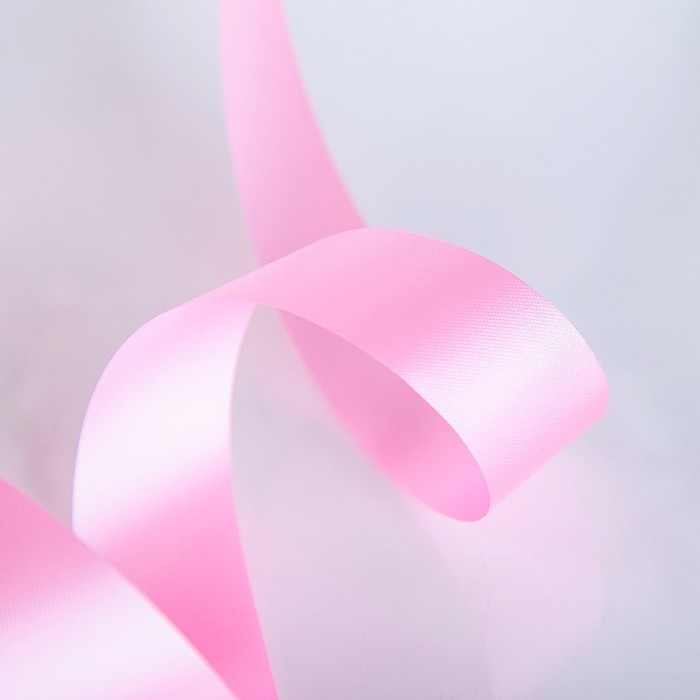 Лента декоративная "Сенсация",розовая, 30 мм х 100 м