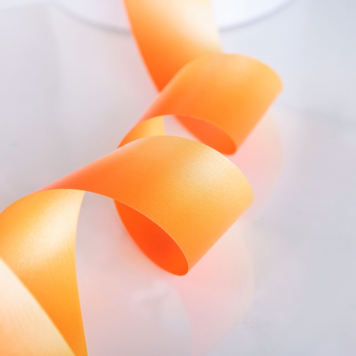 Лента декоративная "Слияние", переход цвета, оранжево-песочный, 48 мм х 100 м