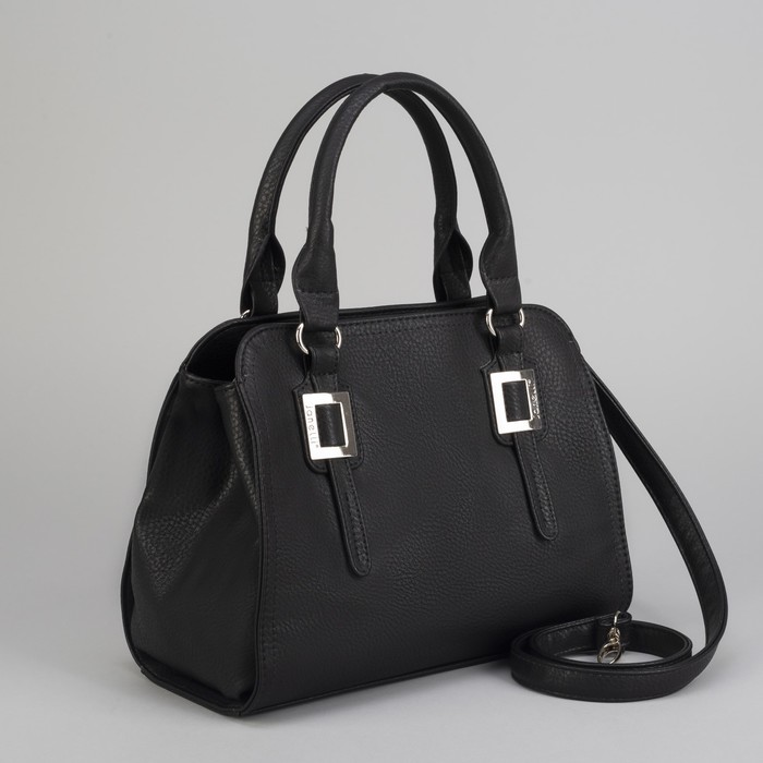 Сумка женская, отдел на молнии, цвет чёрный