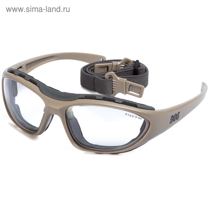 Очки открытые DOG Expert 2103 прозрачные, покрытие от царапин и запотевания очки защитные открытые delta plus egon желтые с защитой от запотевания и царапин