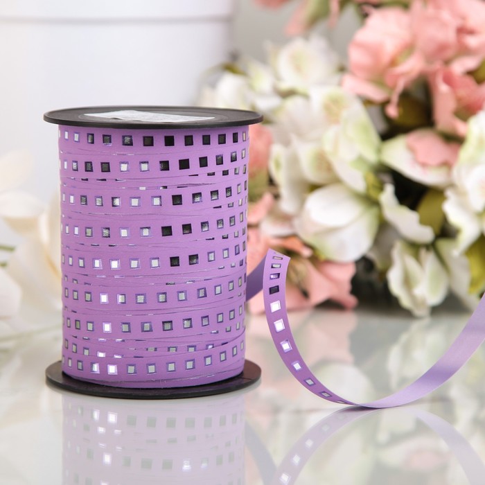 Лента декоративная BOSTON reflex, лавандовая, 10 мм х 150 м