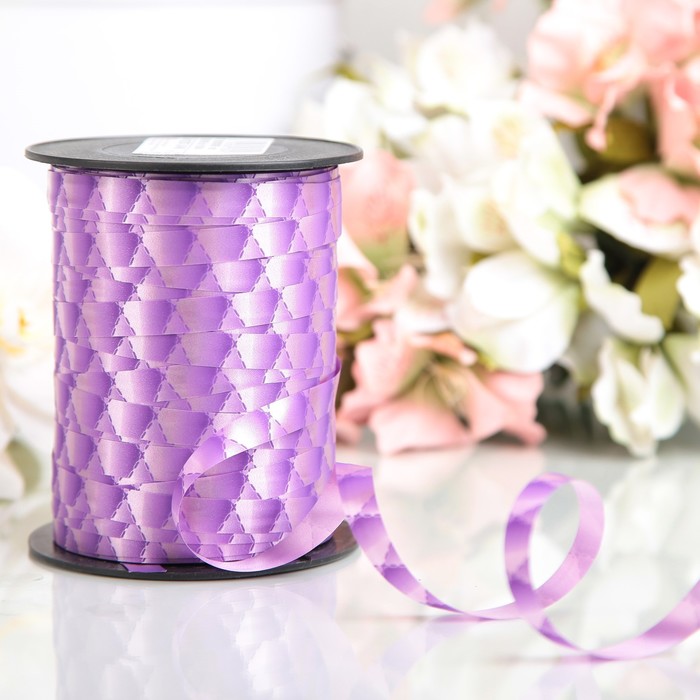 Лента декоративная &quot;Наппа&quot;, фиолетовый, 10 мм х 250 м