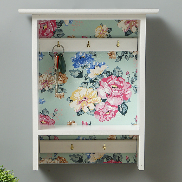 Ключница "Цветы в саду" 25,5х18х7,5 см