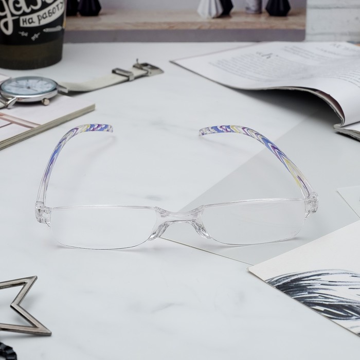 Очки корригирующие, Visconti, +3.00, лектор в чехле, цвет МИКС