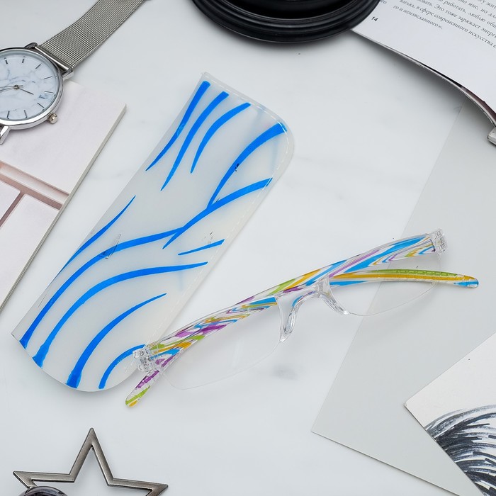 Очки корригирующие, Visconti, +3.00, лектор в чехле, цвет МИКС