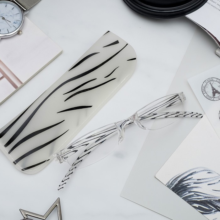 Очки корригирующие, Visconti, +4.00, лектор в чехле, цвет МИКС