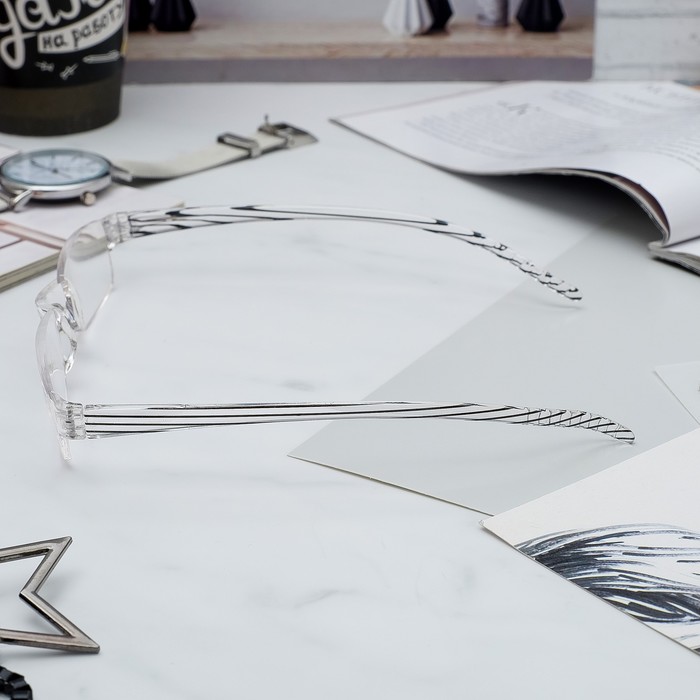 Очки корригирующие, Visconti, +4.00, лектор в чехле, цвет МИКС