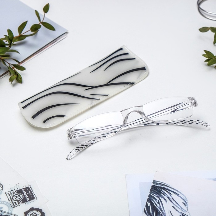 Очки корригирующие, Visconti, +4.00, лектор в чехле, цвет МИКС